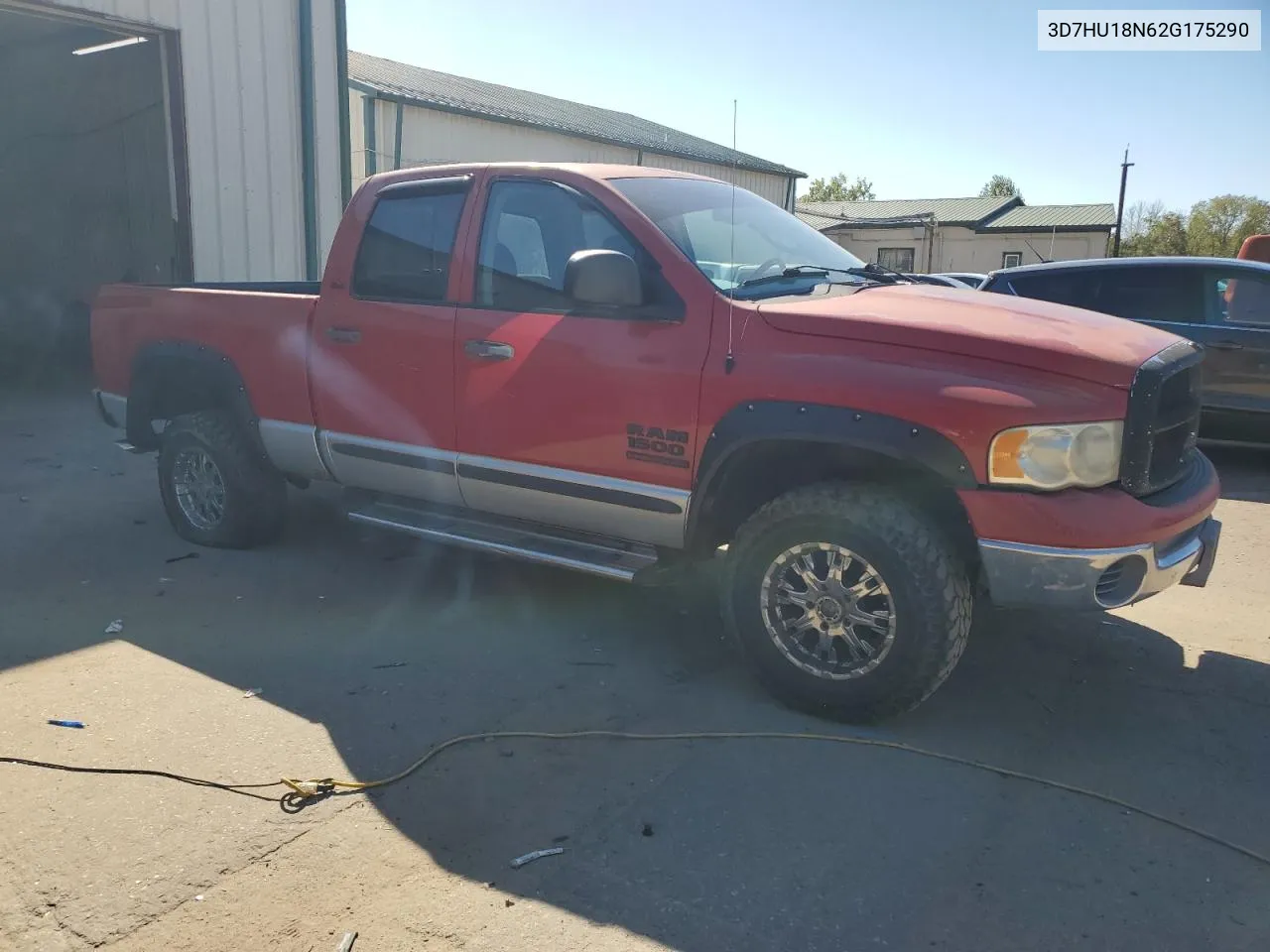 2002 Dodge Ram 1500 VIN: 3D7HU18N62G175290 Lot: 72104884