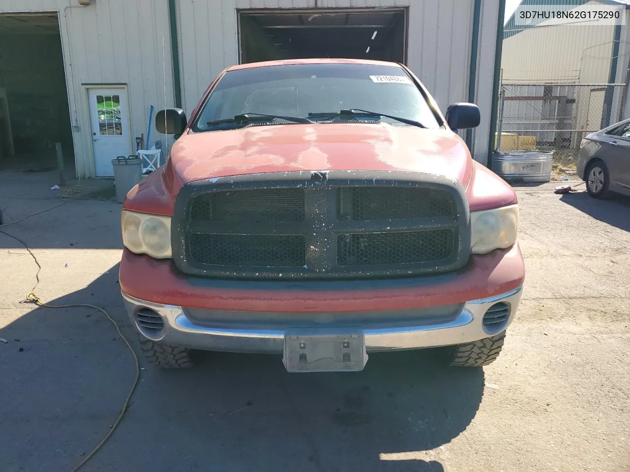 2002 Dodge Ram 1500 VIN: 3D7HU18N62G175290 Lot: 72104884