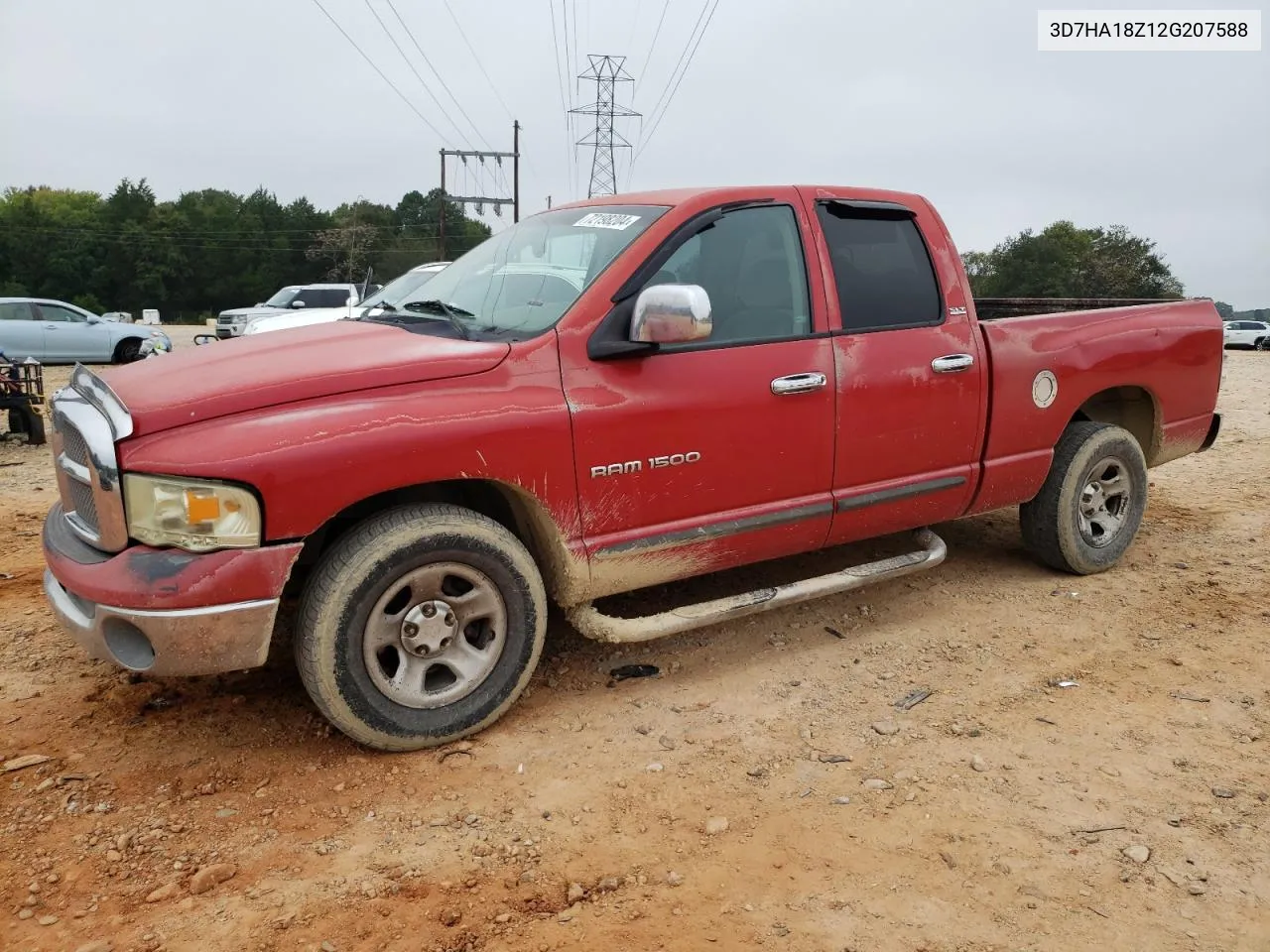 2002 Dodge Ram 1500 VIN: 3D7HA18Z12G207588 Lot: 72198204