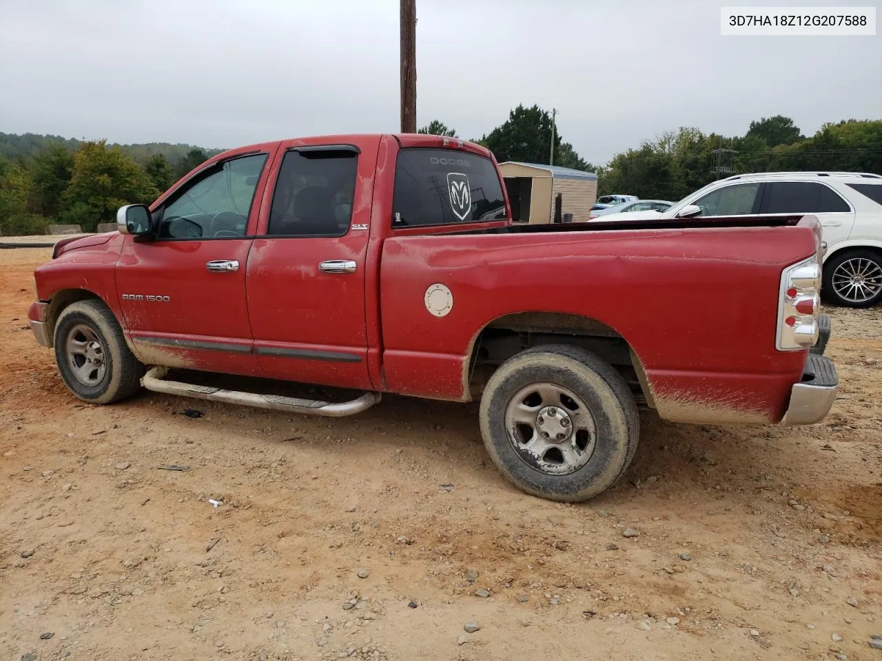 2002 Dodge Ram 1500 VIN: 3D7HA18Z12G207588 Lot: 72198204