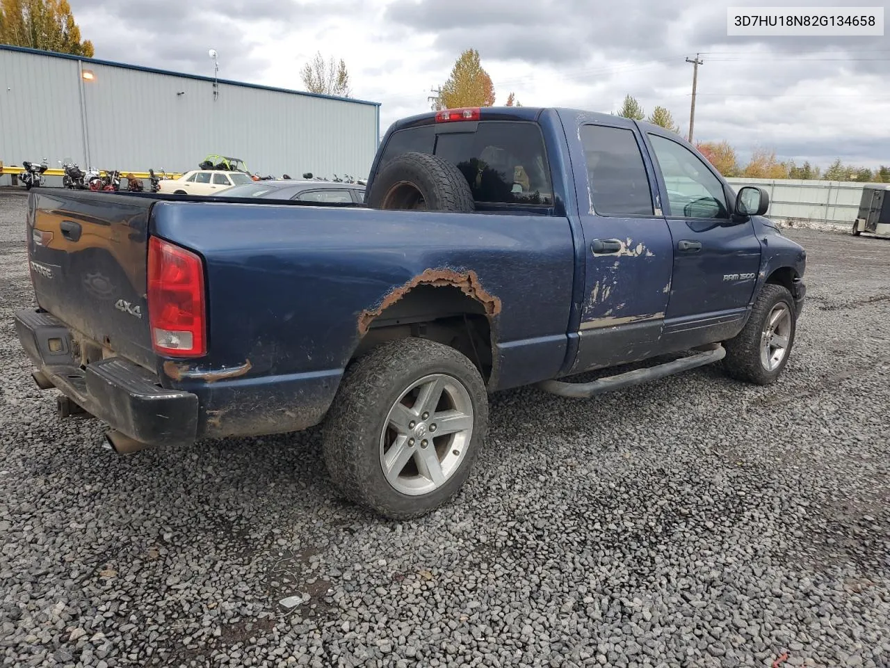 2002 Dodge Ram 1500 VIN: 3D7HU18N82G134658 Lot: 72621954