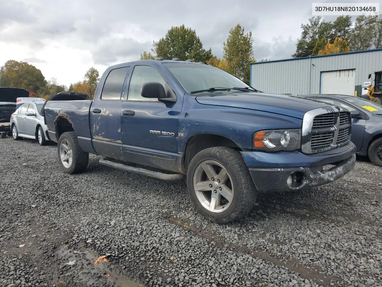 2002 Dodge Ram 1500 VIN: 3D7HU18N82G134658 Lot: 72621954