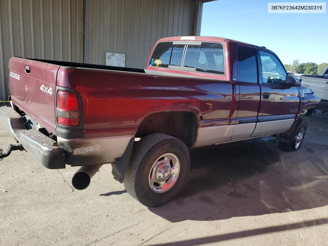 2002 Dodge Ram 2500 VIN: 3B7KF23642M230319 Lot: 73849034