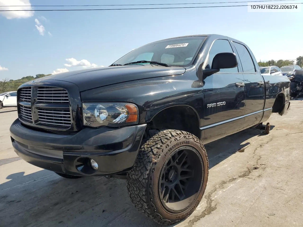 2002 Dodge Ram 1500 VIN: 1D7HU18Z22J206374 Lot: 73908424