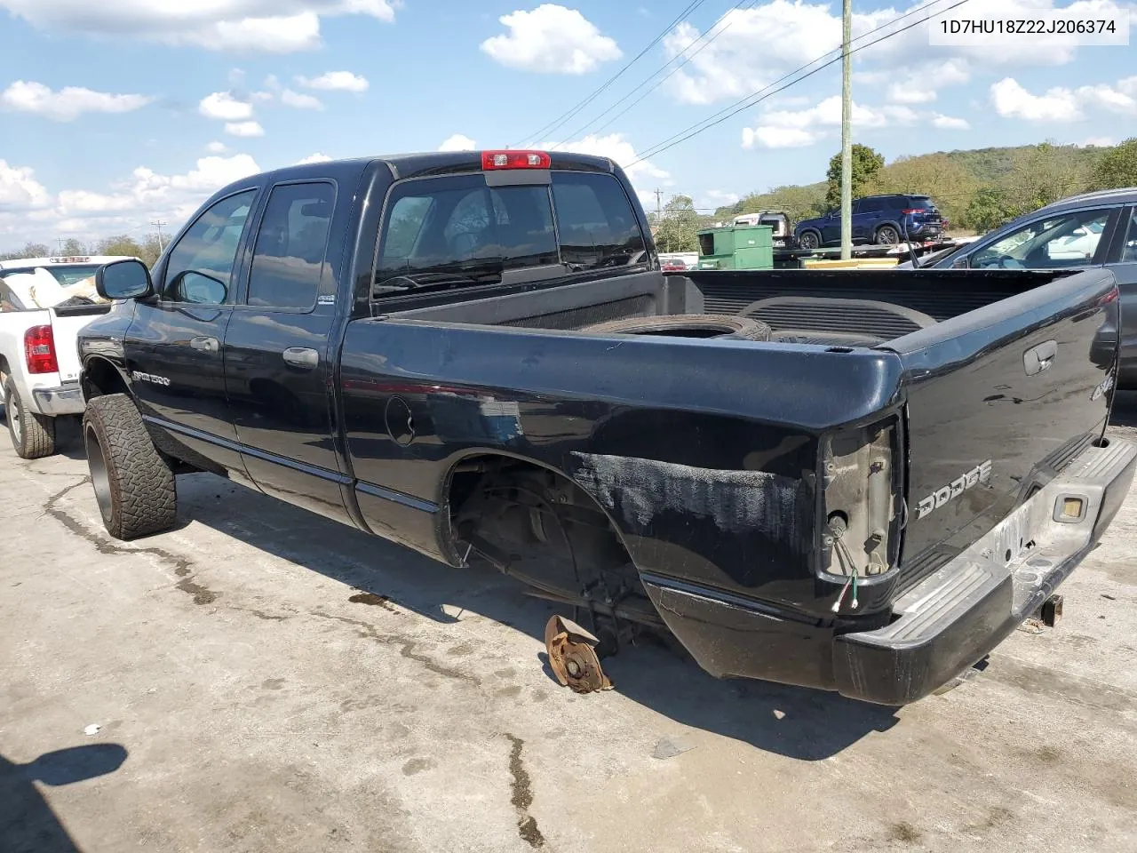 2002 Dodge Ram 1500 VIN: 1D7HU18Z22J206374 Lot: 73908424