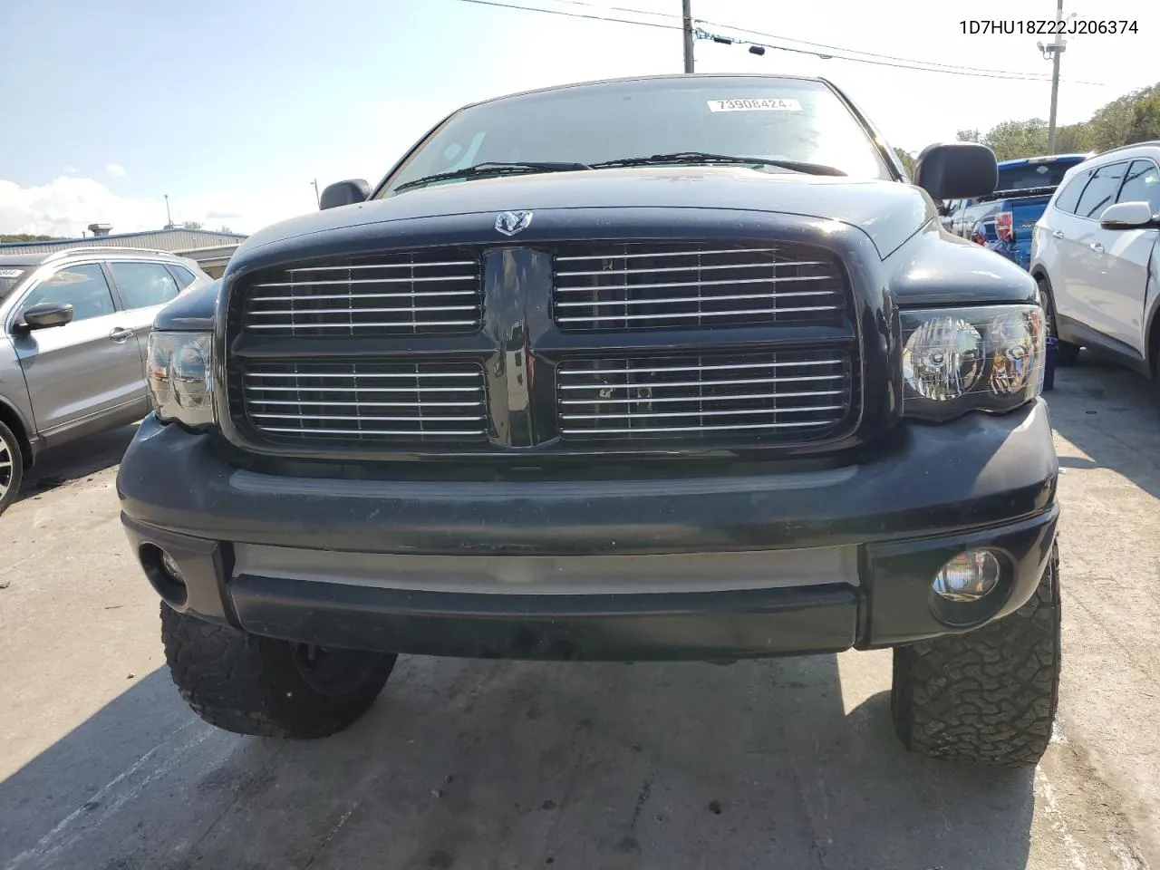 2002 Dodge Ram 1500 VIN: 1D7HU18Z22J206374 Lot: 73908424