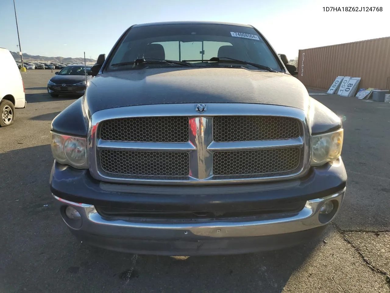 2002 Dodge Ram 1500 VIN: 1D7HA18Z62J124768 Lot: 74008504