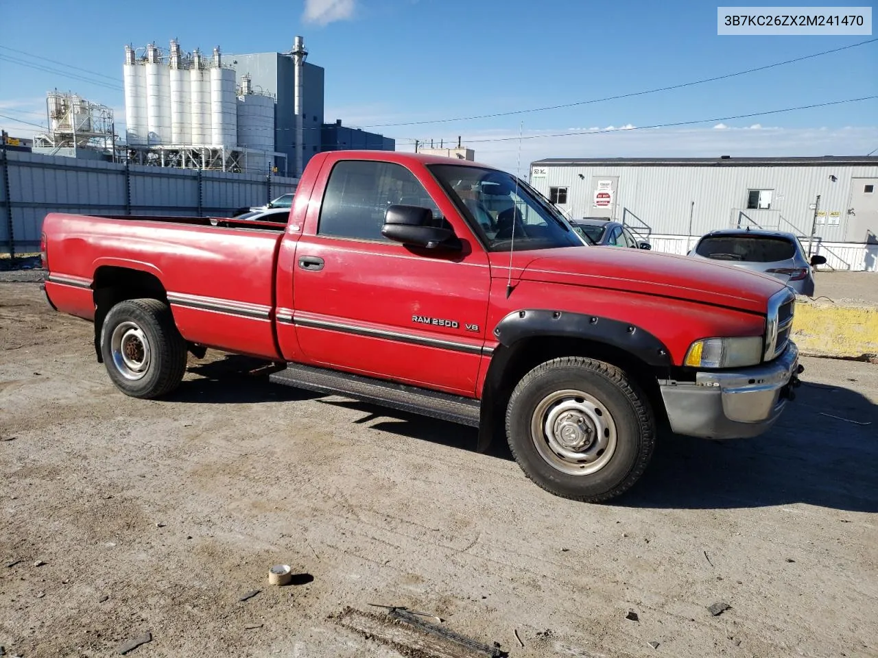 2002 Dodge Ram 2500 VIN: 3B7KC26ZX2M241470 Lot: 74328784