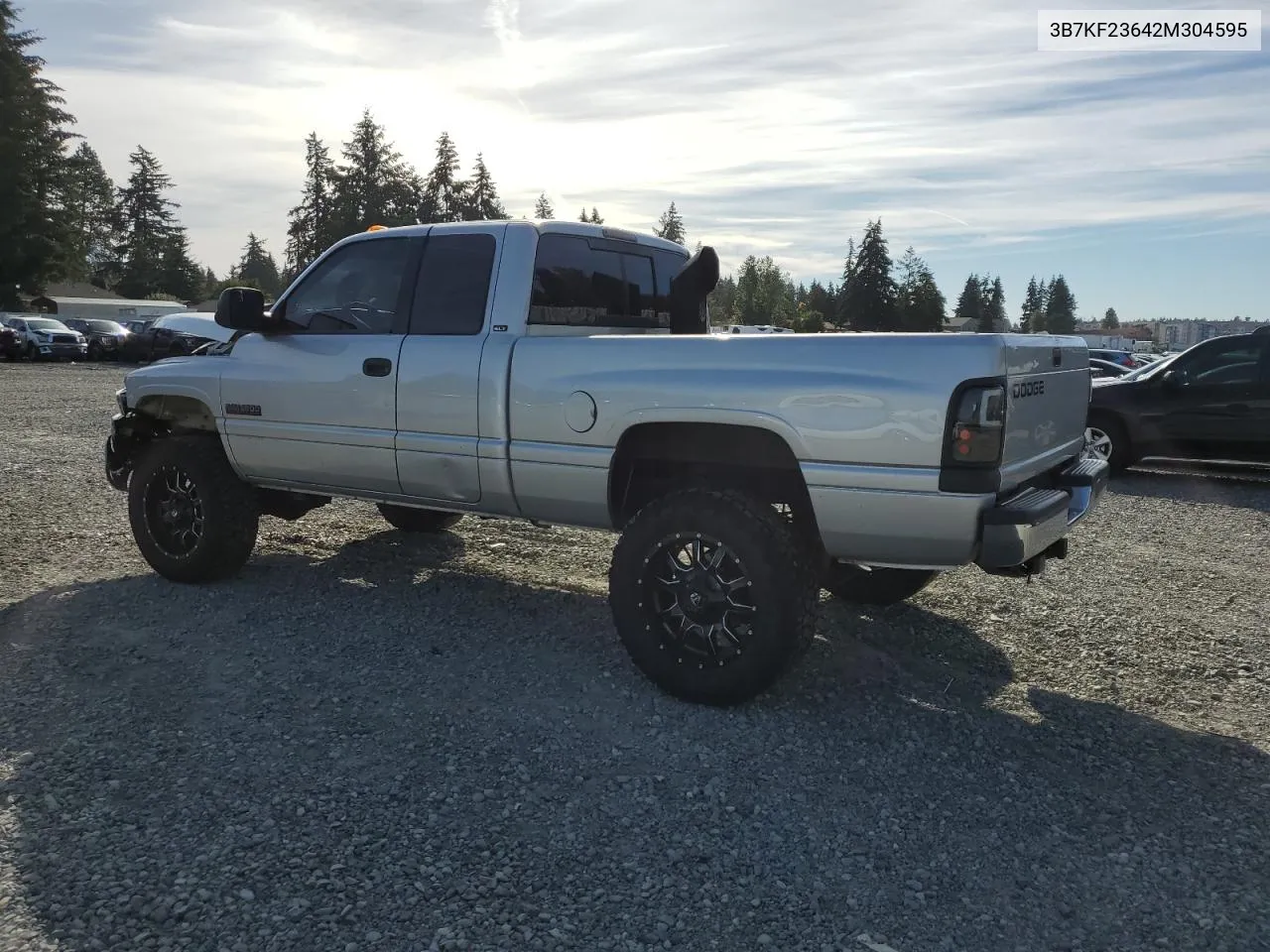 2002 Dodge Ram 2500 VIN: 3B7KF23642M304595 Lot: 74614424