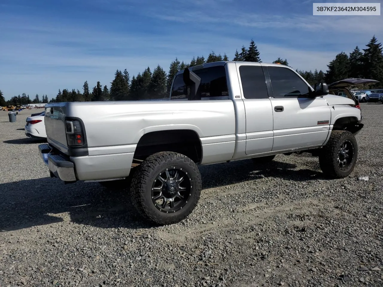 2002 Dodge Ram 2500 VIN: 3B7KF23642M304595 Lot: 74614424