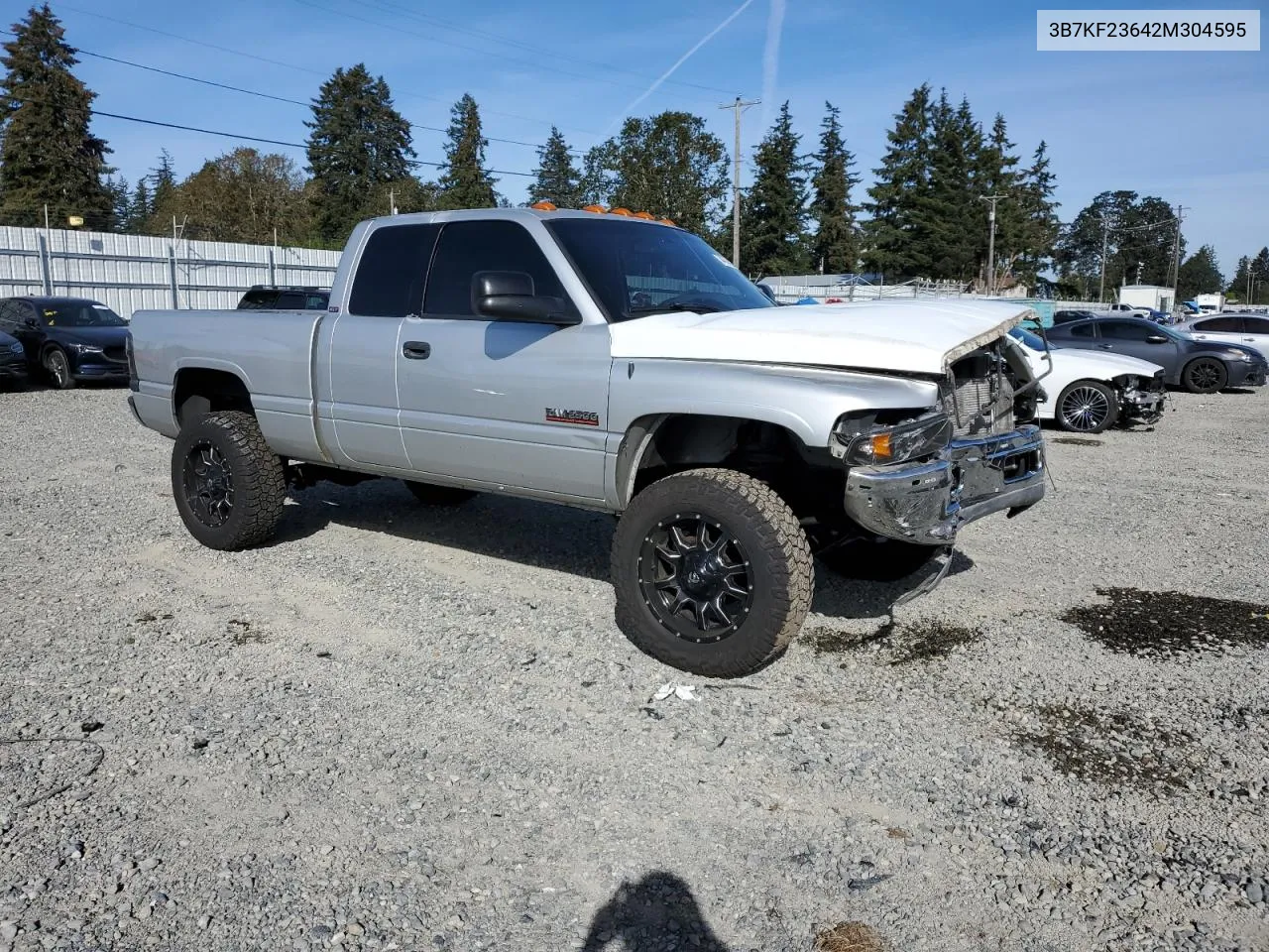 2002 Dodge Ram 2500 VIN: 3B7KF23642M304595 Lot: 74614424