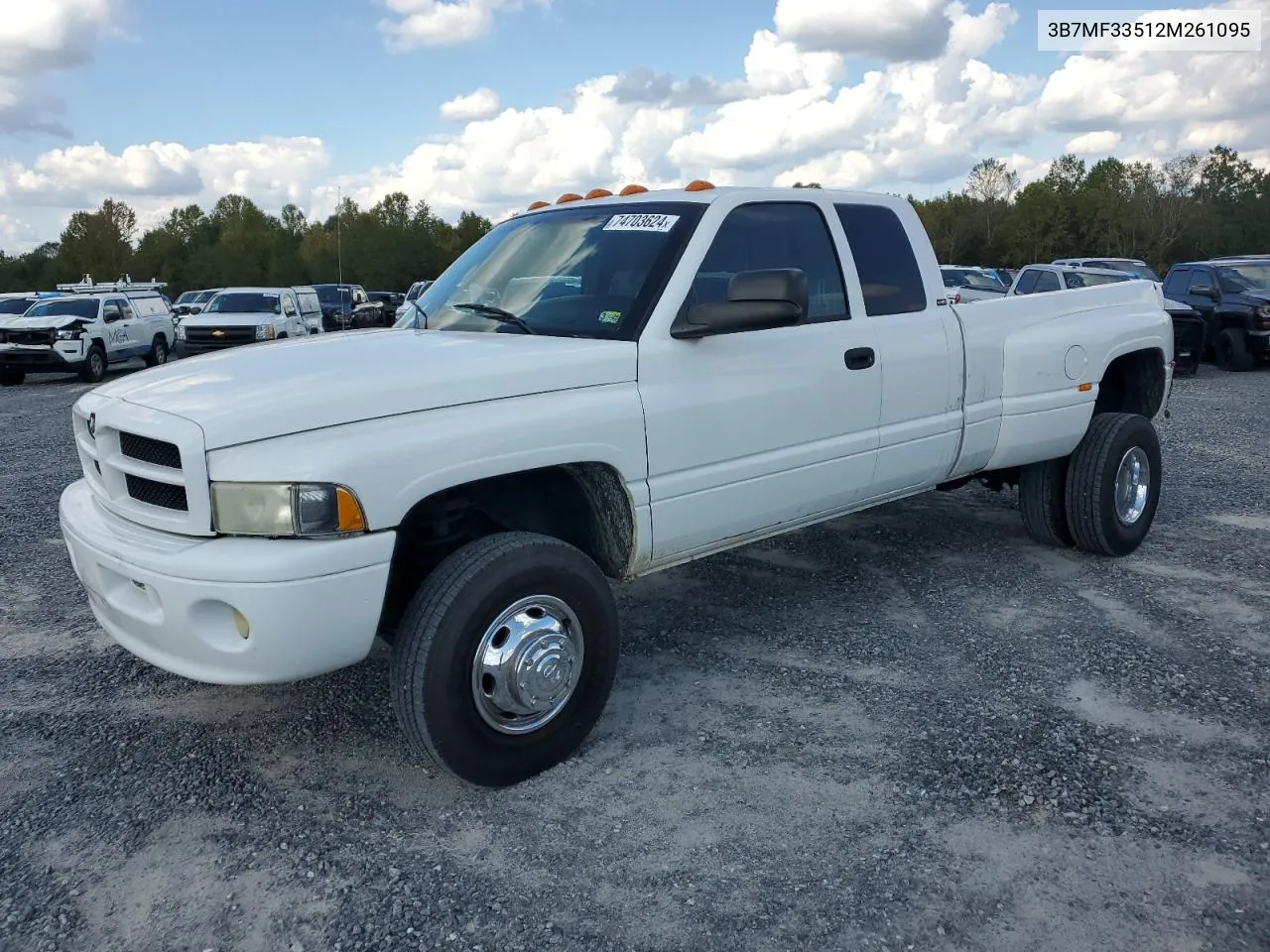 2002 Dodge Ram 3500 VIN: 3B7MF33512M261095 Lot: 74703624