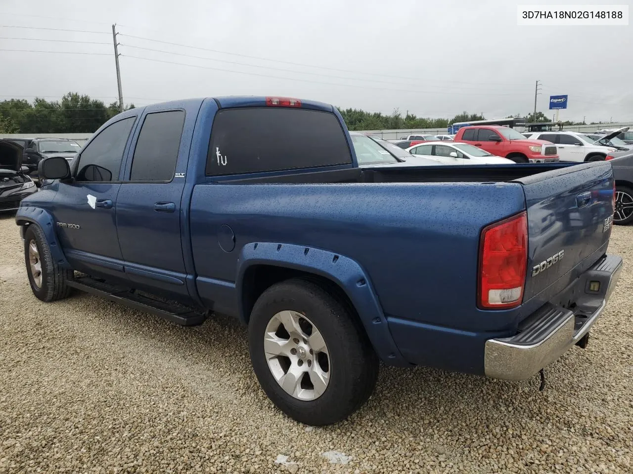 2002 Dodge Ram 1500 VIN: 3D7HA18N02G148188 Lot: 74961364