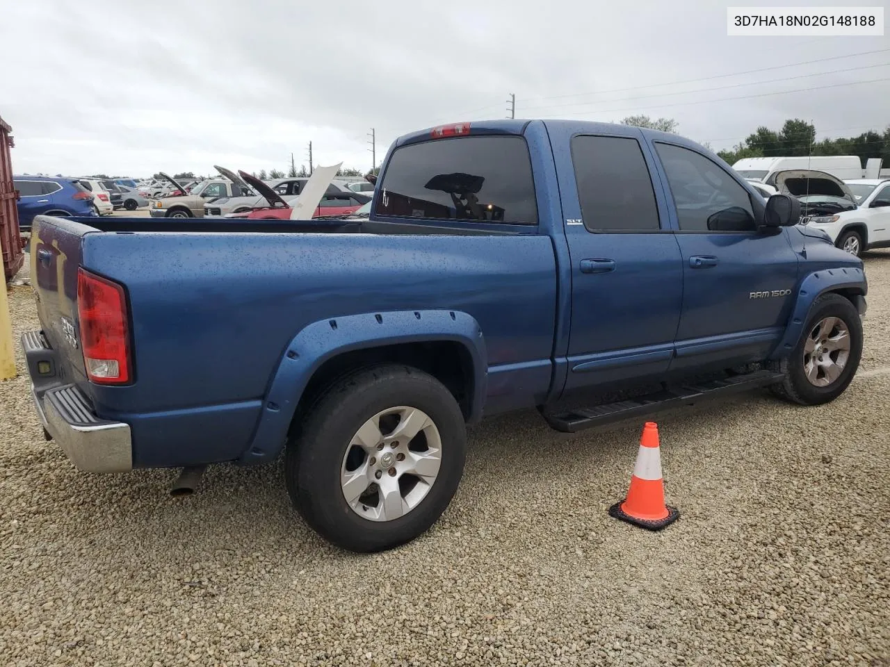 2002 Dodge Ram 1500 VIN: 3D7HA18N02G148188 Lot: 74961364