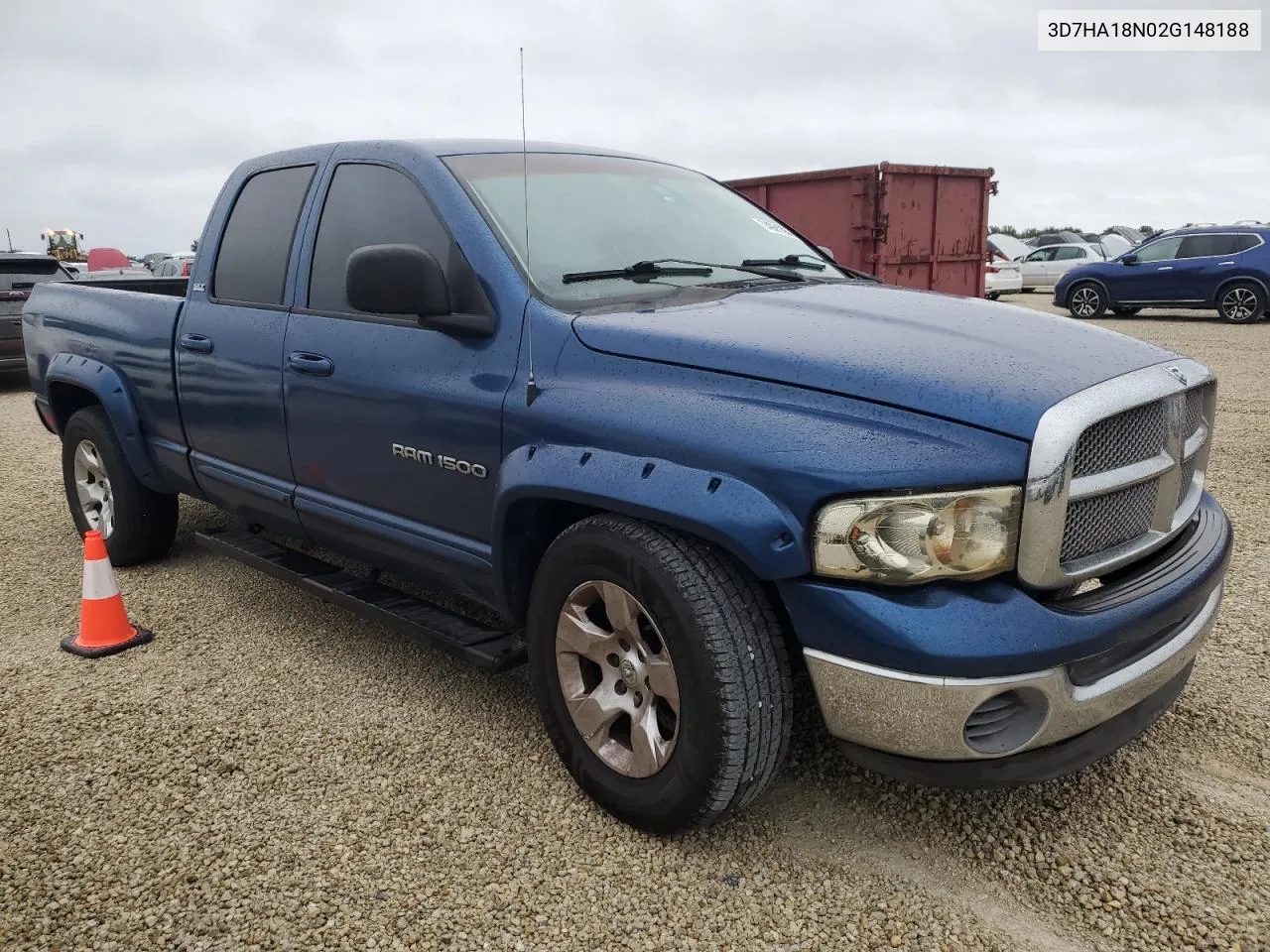 2002 Dodge Ram 1500 VIN: 3D7HA18N02G148188 Lot: 74961364