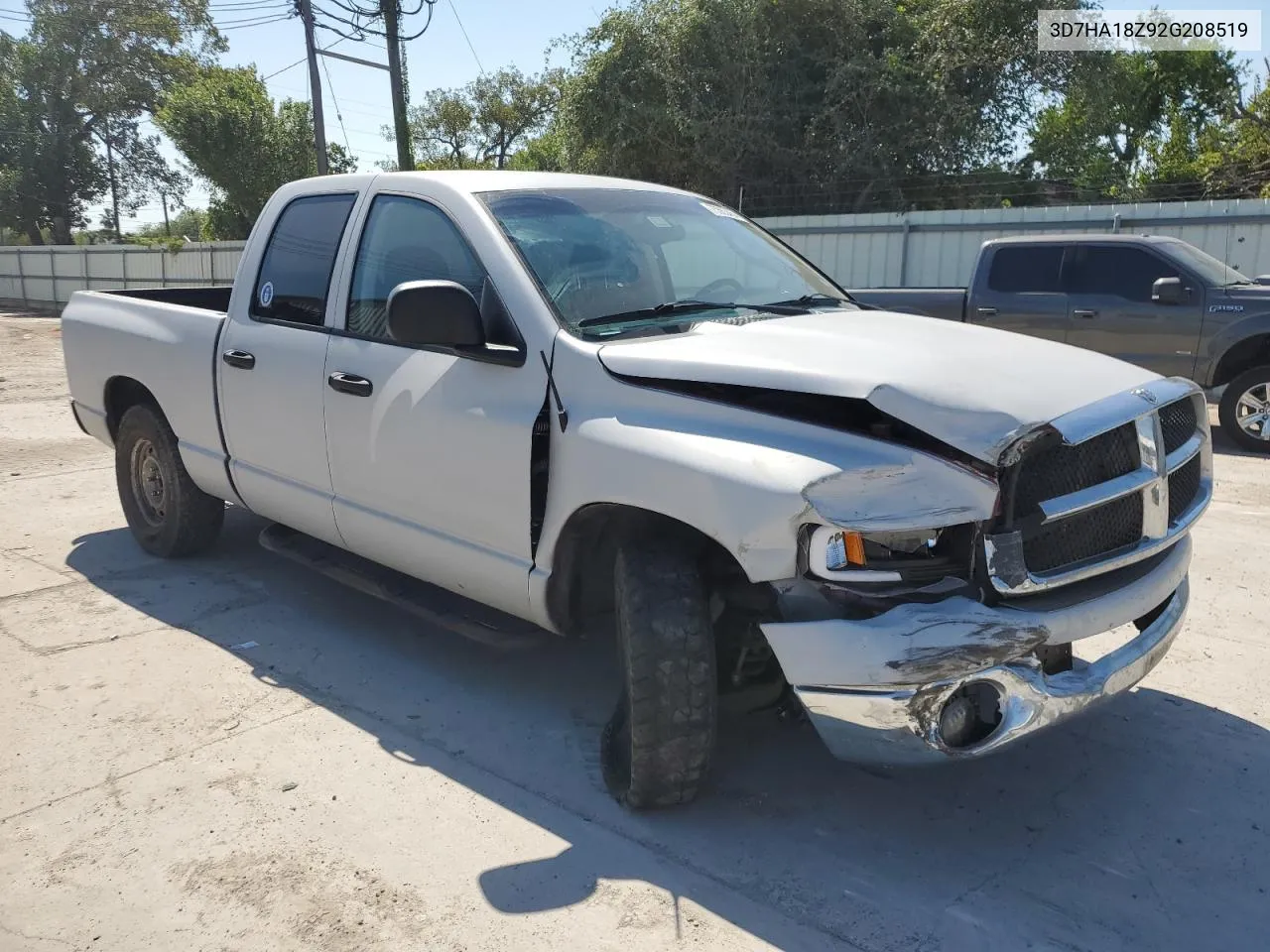 2002 Dodge Ram 1500 VIN: 3D7HA18Z92G208519 Lot: 75553454