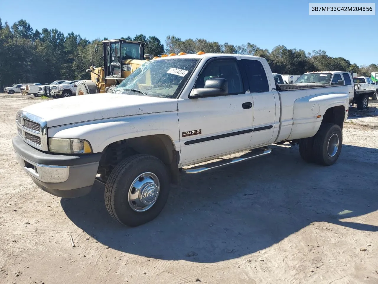 2002 Dodge Ram 3500 VIN: 3B7MF33C42M204856 Lot: 75734824