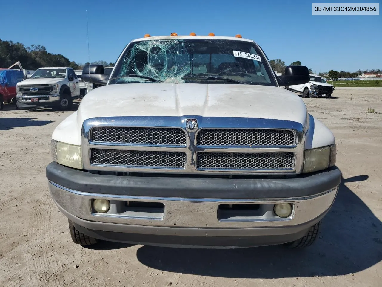 2002 Dodge Ram 3500 VIN: 3B7MF33C42M204856 Lot: 75734824