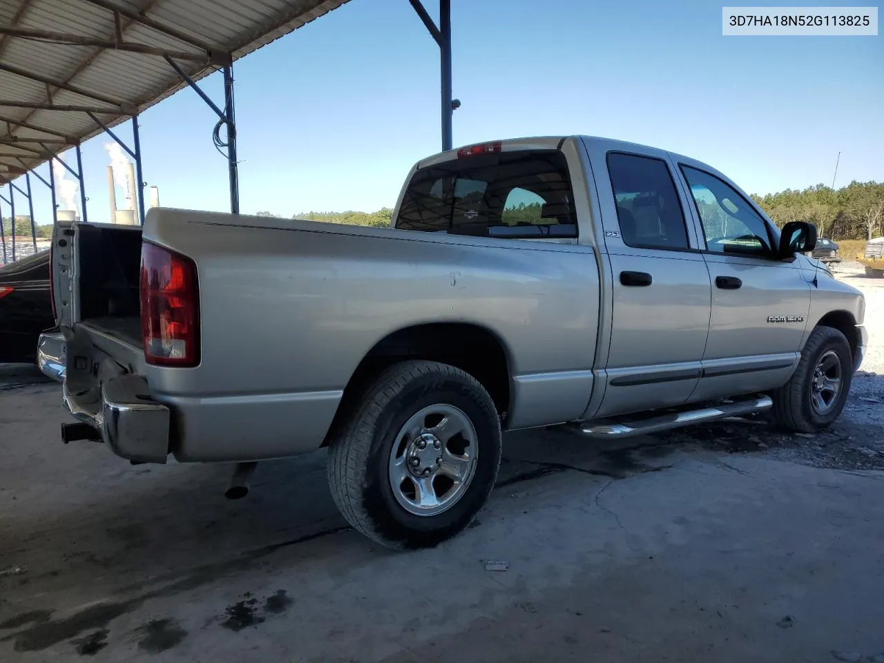 2002 Dodge Ram 1500 VIN: 3D7HA18N52G113825 Lot: 75800204