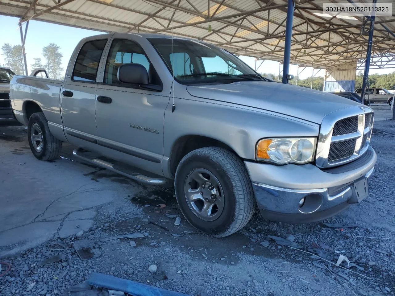 2002 Dodge Ram 1500 VIN: 3D7HA18N52G113825 Lot: 75800204