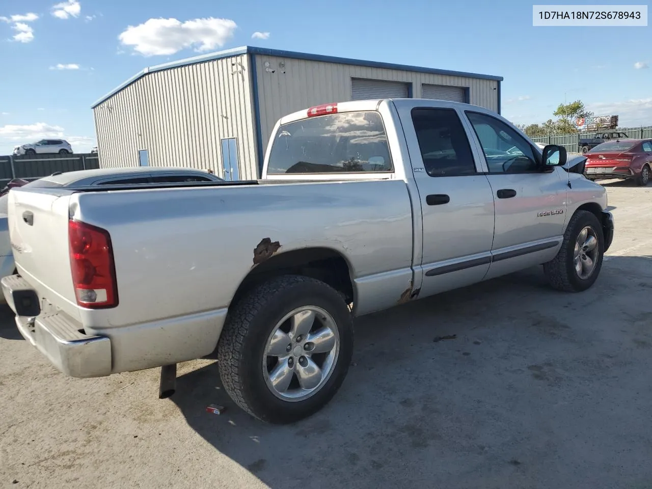 2002 Dodge Ram 1500 VIN: 1D7HA18N72S678943 Lot: 76295454