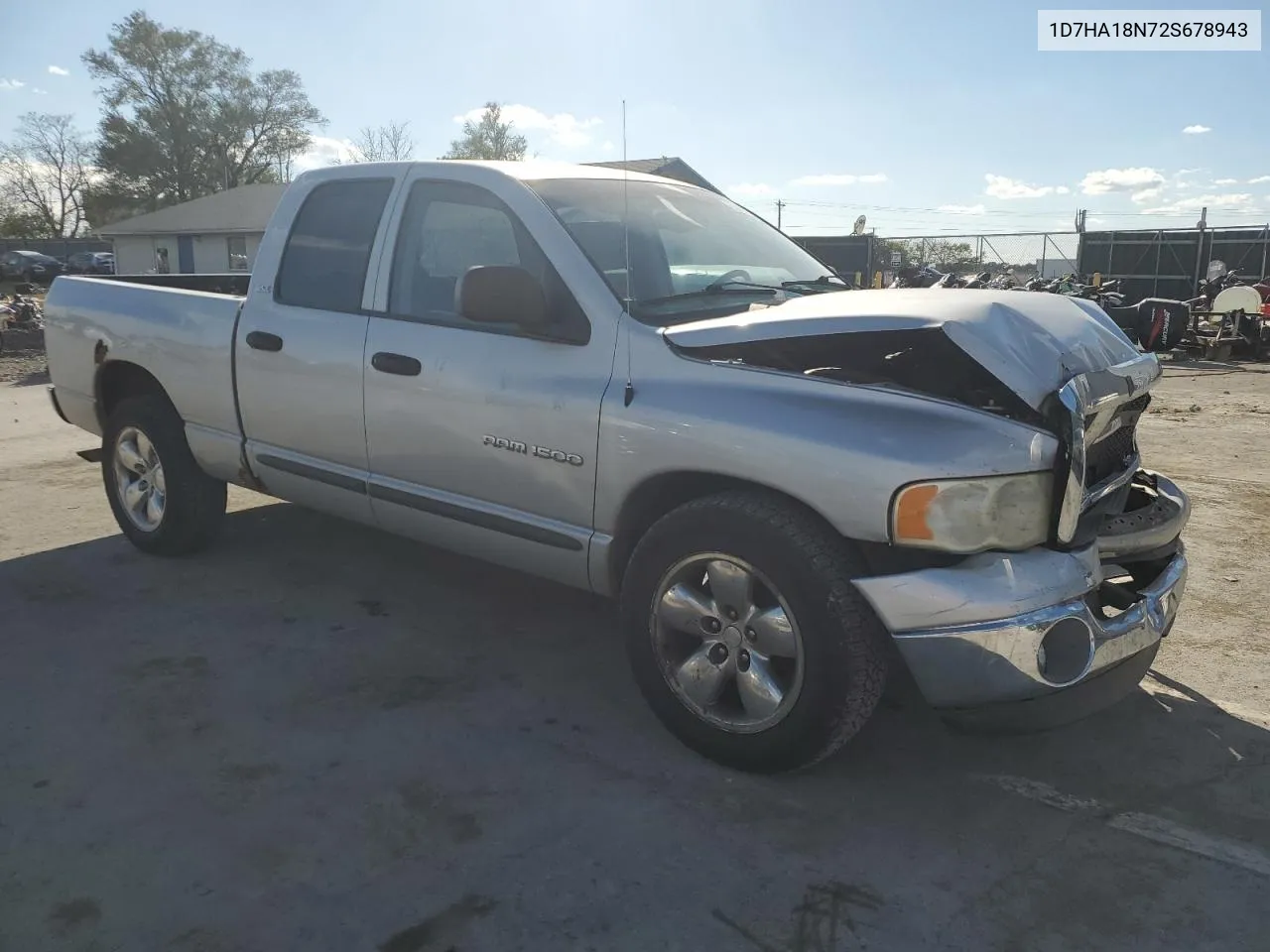 2002 Dodge Ram 1500 VIN: 1D7HA18N72S678943 Lot: 76295454