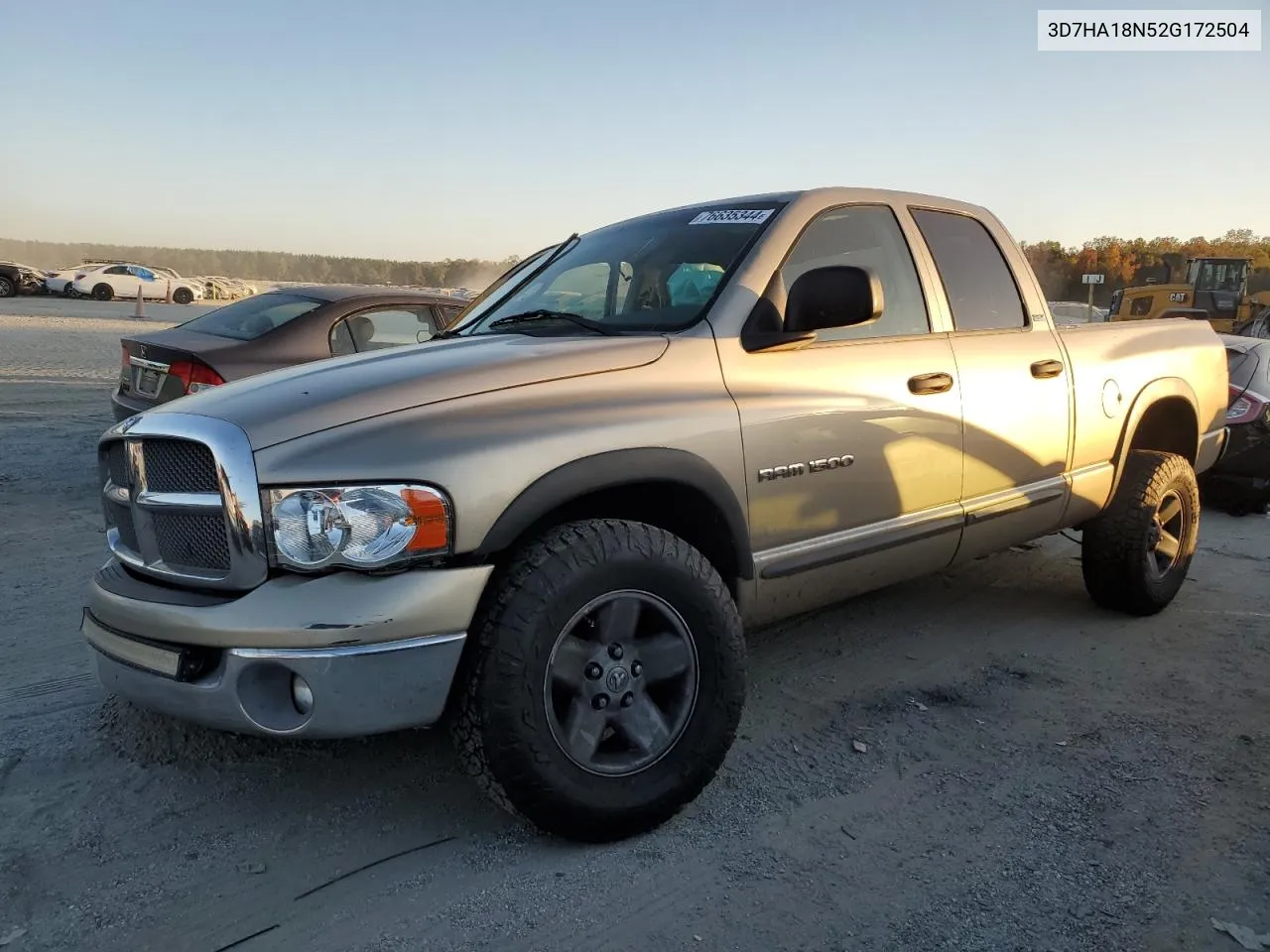 2002 Dodge Ram 1500 VIN: 3D7HA18N52G172504 Lot: 76635344