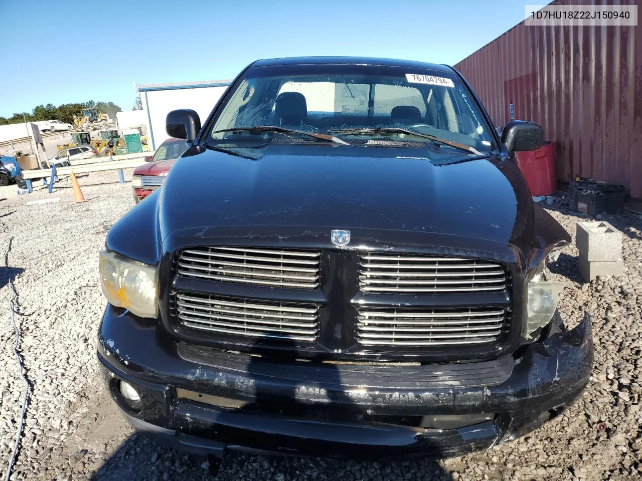 2002 Dodge Ram 1500 VIN: 1D7HU18Z22J150940 Lot: 76704794