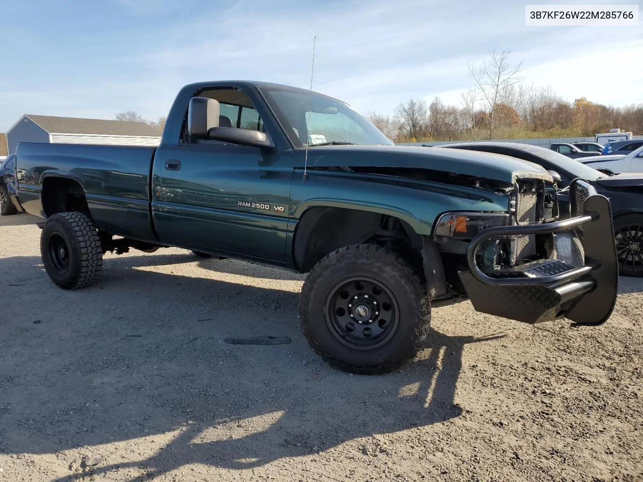 2002 Dodge Ram 2500 VIN: 3B7KF26W22M285766 Lot: 77415574