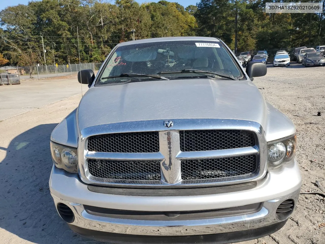 2002 Dodge Ram 1500 VIN: 3D7HA18Z92G210609 Lot: 77776854