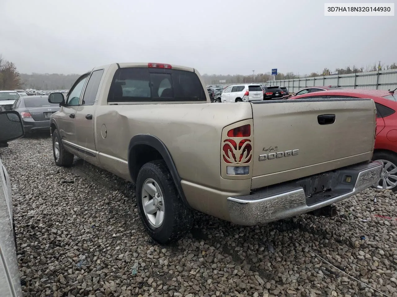 2002 Dodge Ram 1500 VIN: 3D7HA18N32G144930 Lot: 78472034