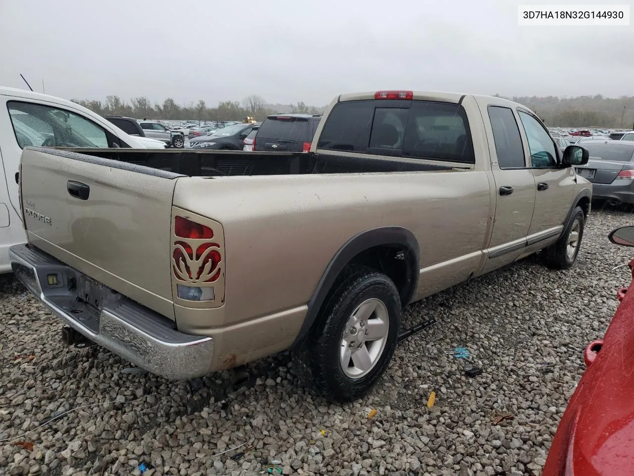 2002 Dodge Ram 1500 VIN: 3D7HA18N32G144930 Lot: 78472034