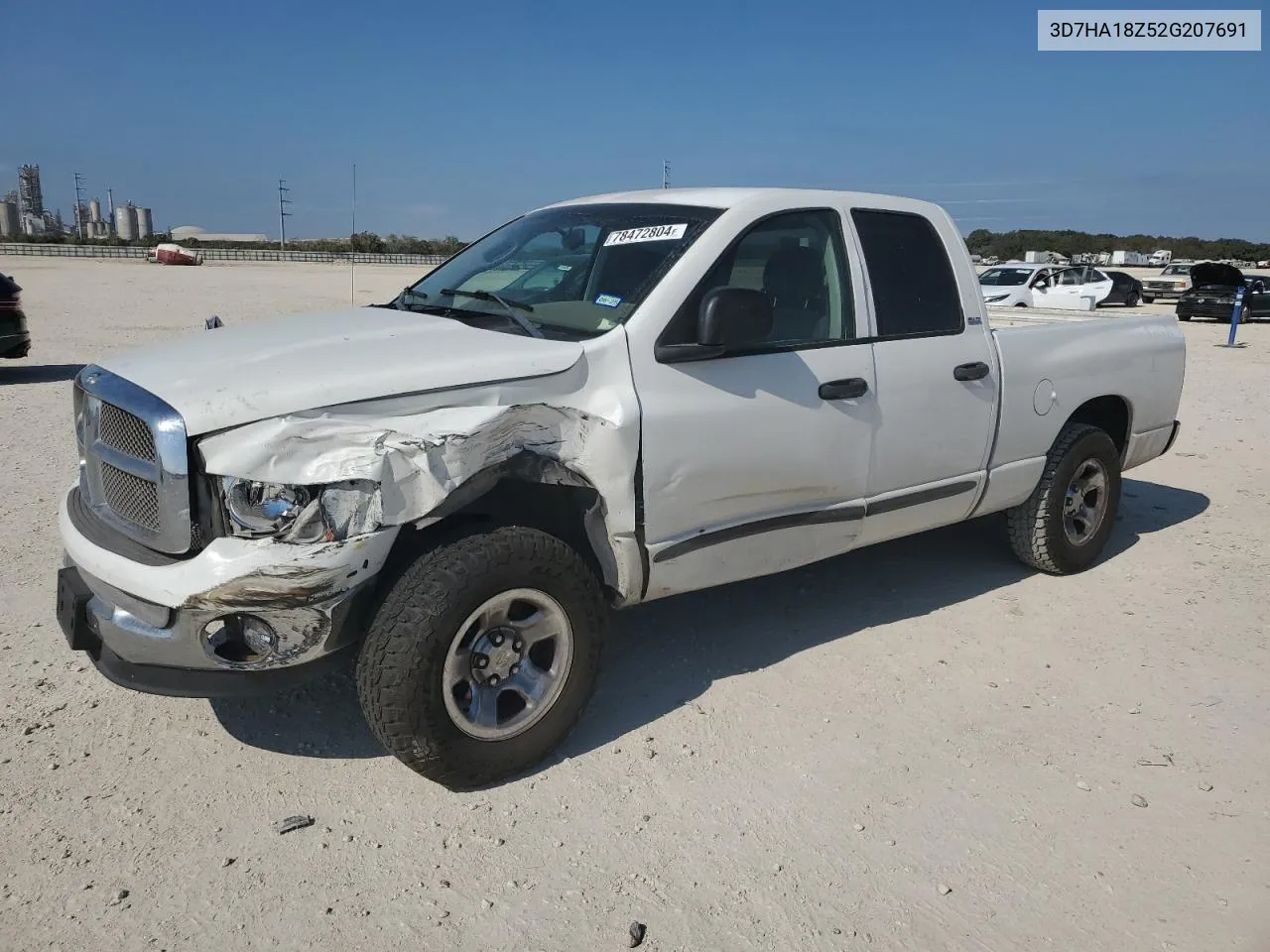 2002 Dodge Ram 1500 VIN: 3D7HA18Z52G207691 Lot: 78472804