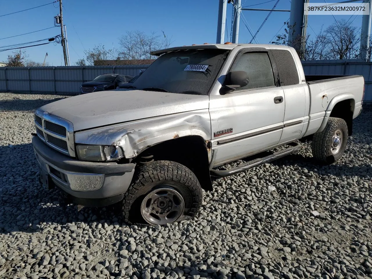 2002 Dodge Ram 2500 VIN: 3B7KF23632M200972 Lot: 79068864