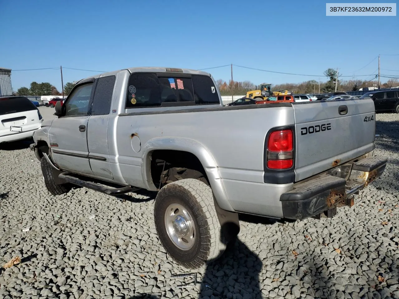 2002 Dodge Ram 2500 VIN: 3B7KF23632M200972 Lot: 79068864