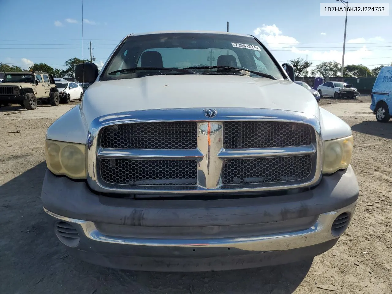 2002 Dodge Ram 1500 VIN: 1D7HA16K32J224753 Lot: 79841324