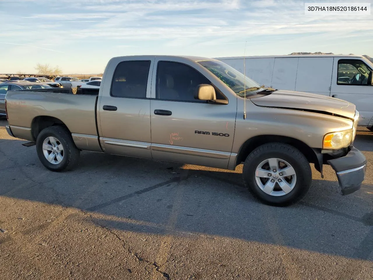 2002 Dodge Ram 1500 VIN: 3D7HA18N52G186144 Lot: 80963084