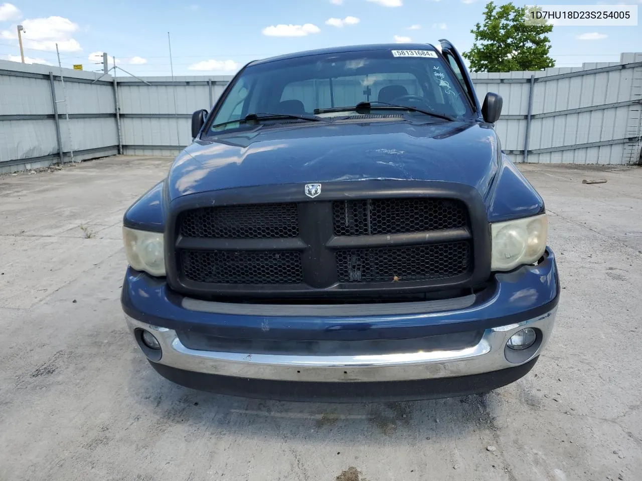 2003 Dodge Ram 1500 St VIN: 1D7HU18D23S254005 Lot: 58131684