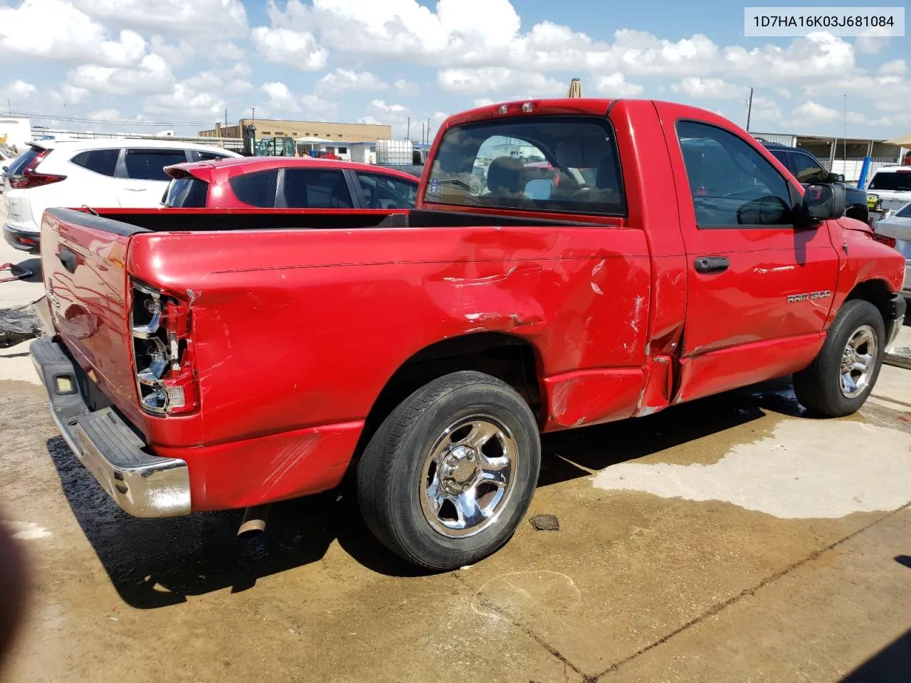 2003 Dodge Ram 1500 St VIN: 1D7HA16K03J681084 Lot: 60347944