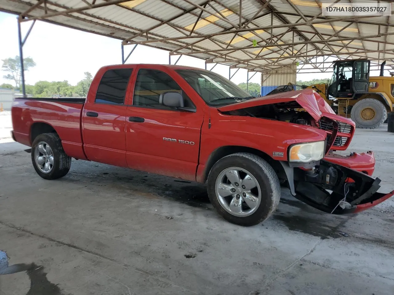 2003 Dodge Ram 1500 St VIN: 1D7HA18D03S357027 Lot: 60819494