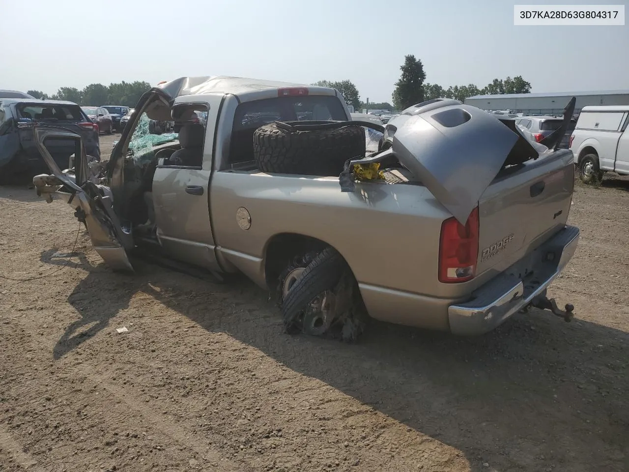 2003 Dodge Ram 2500 St VIN: 3D7KA28D63G804317 Lot: 62258744