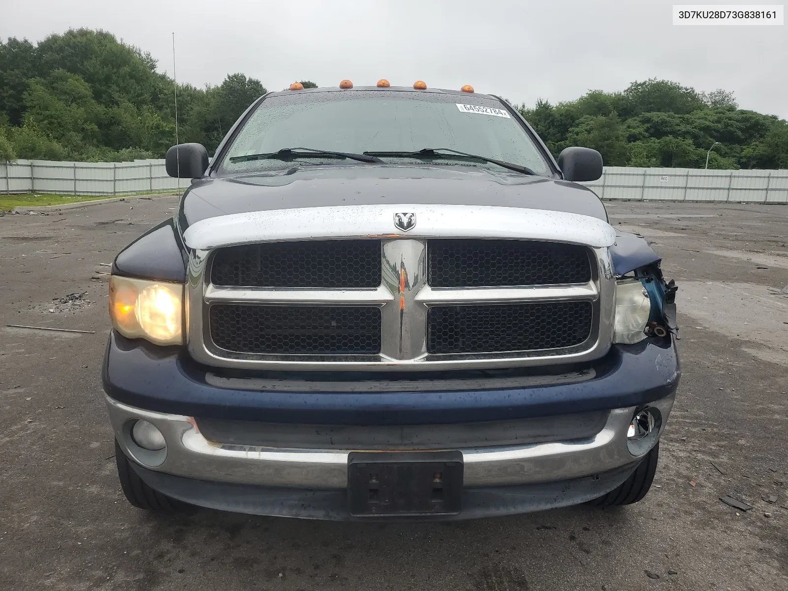 2003 Dodge Ram 2500 St VIN: 3D7KU28D73G838161 Lot: 64552784