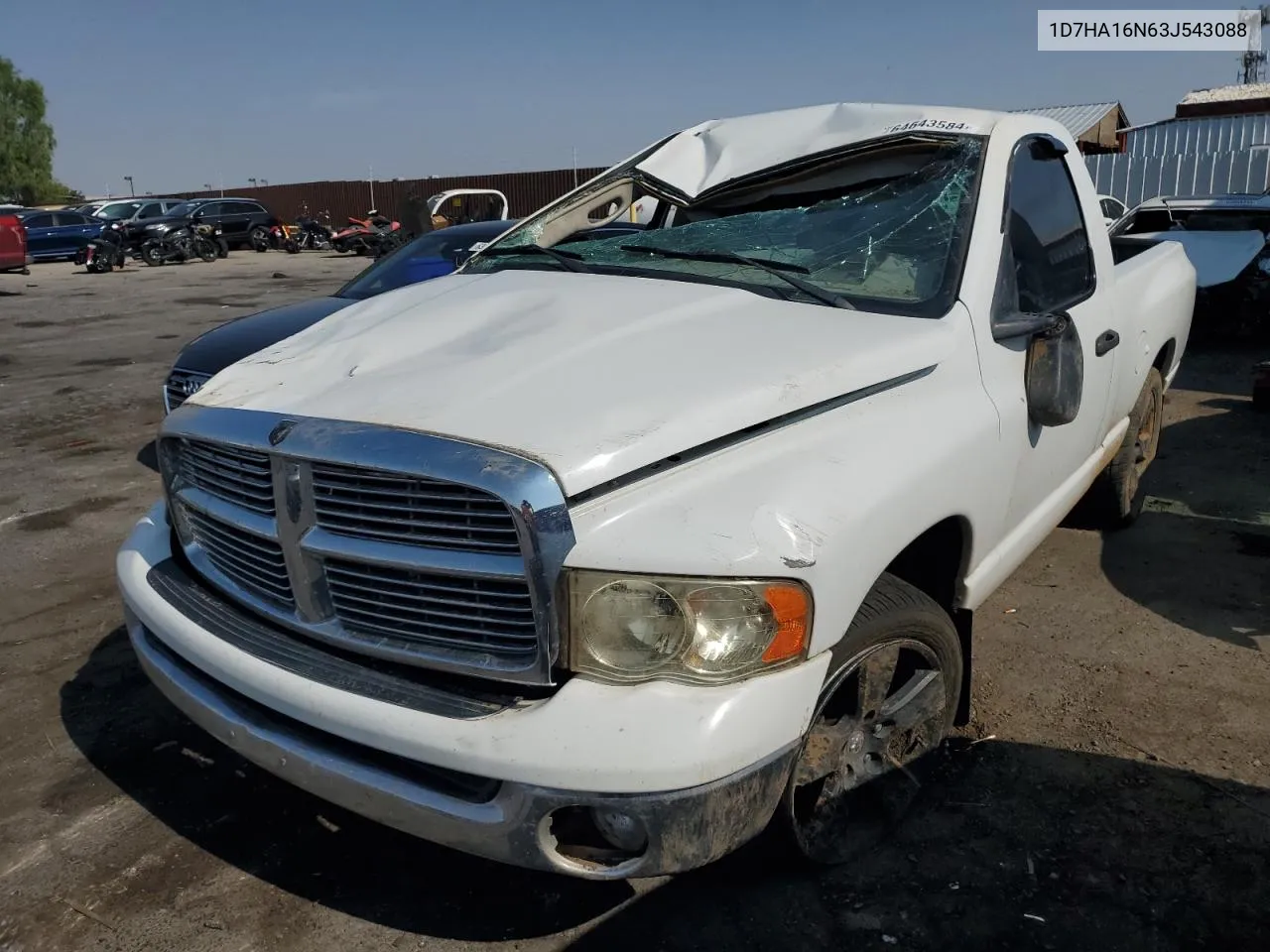 1D7HA16N63J543088 2003 Dodge Ram 1500 St