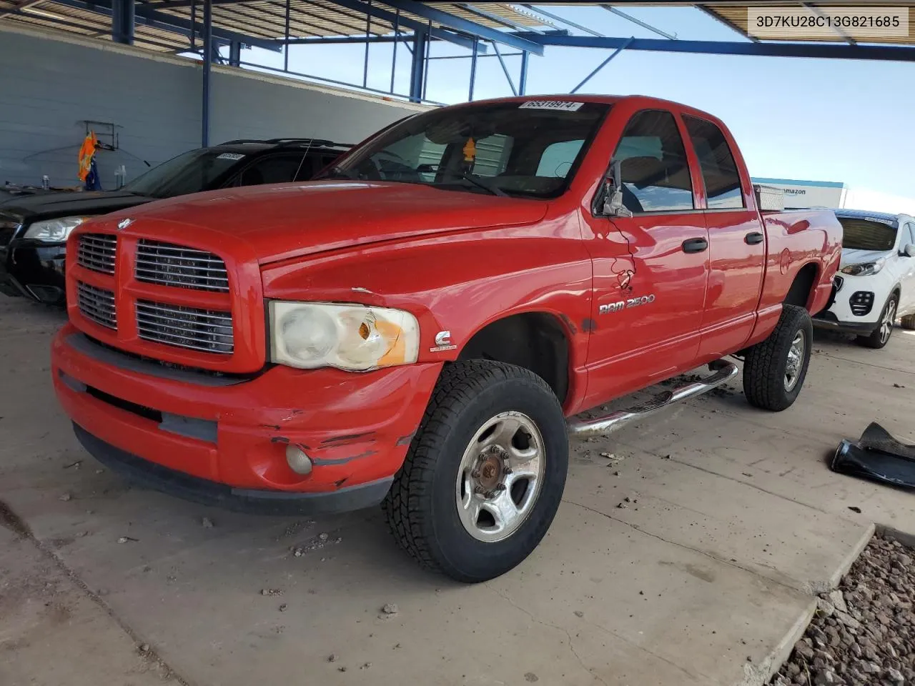 2003 Dodge Ram 2500 St VIN: 3D7KU28C13G821685 Lot: 65319974