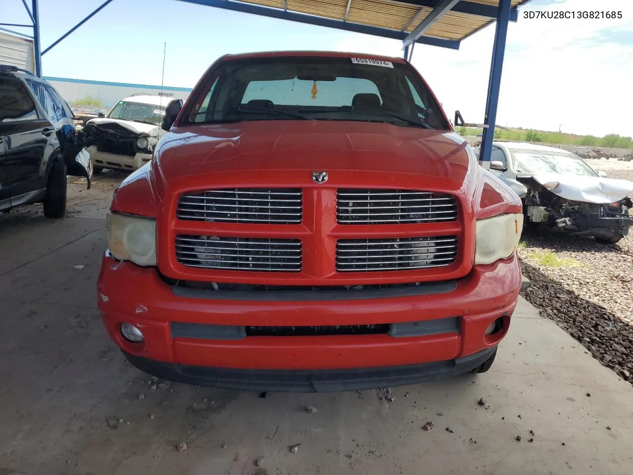 2003 Dodge Ram 2500 St VIN: 3D7KU28C13G821685 Lot: 65319974