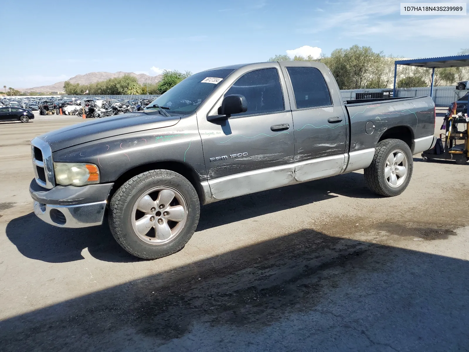 2003 Dodge Ram 1500 St VIN: 1D7HA18N43S239989 Lot: 66127334