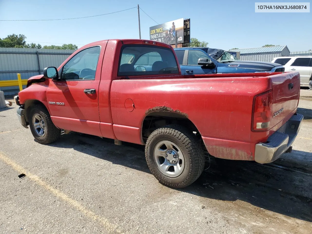 2003 Dodge Ram 1500 St VIN: 1D7HA16NX3J680874 Lot: 66494894