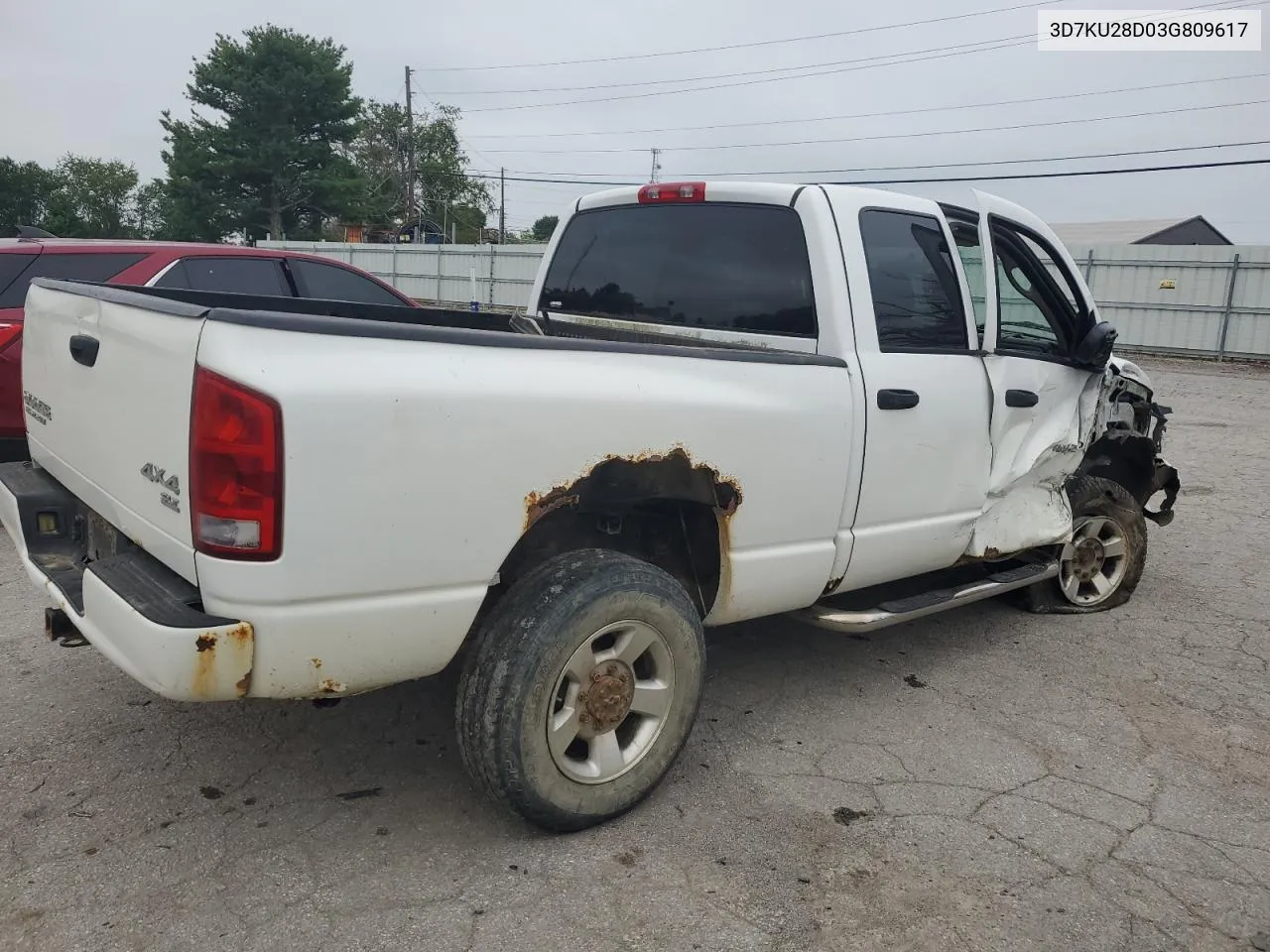 2003 Dodge Ram 2500 St VIN: 3D7KU28D03G809617 Lot: 66610134