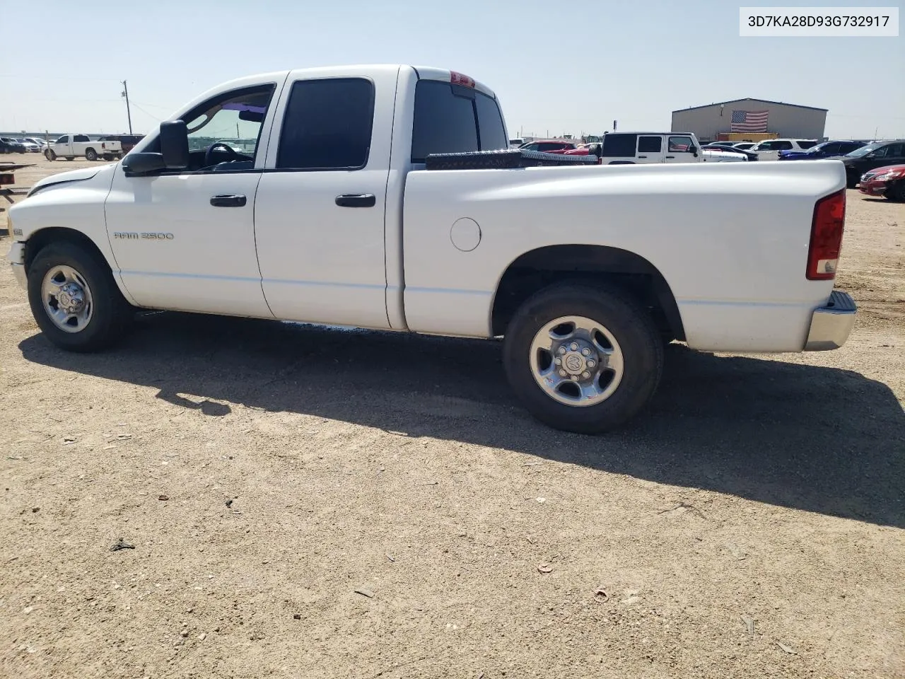 2003 Dodge Ram 2500 St VIN: 3D7KA28D93G732917 Lot: 67169904