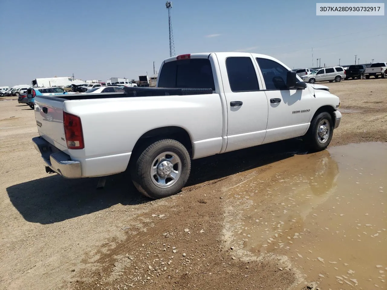 2003 Dodge Ram 2500 St VIN: 3D7KA28D93G732917 Lot: 67169904